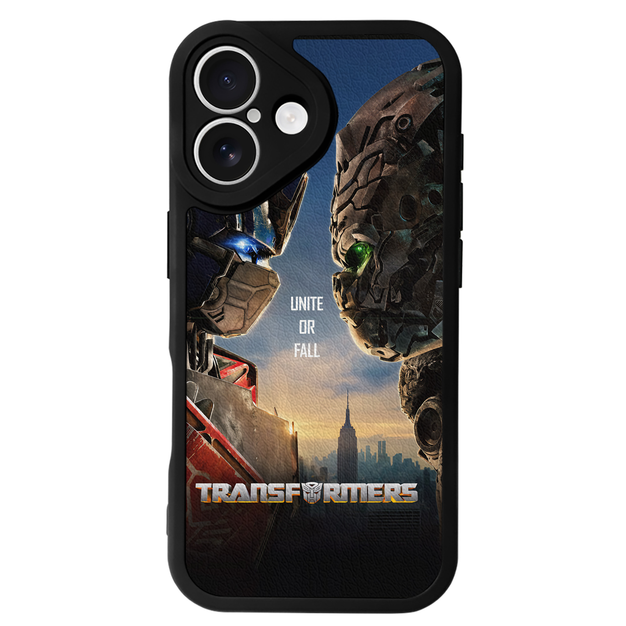 （画像用） Transformers トランスフォーマー 【iPhone 16シリーズ対応】シリコンスマホケース（レザー調） 材質：シリコン